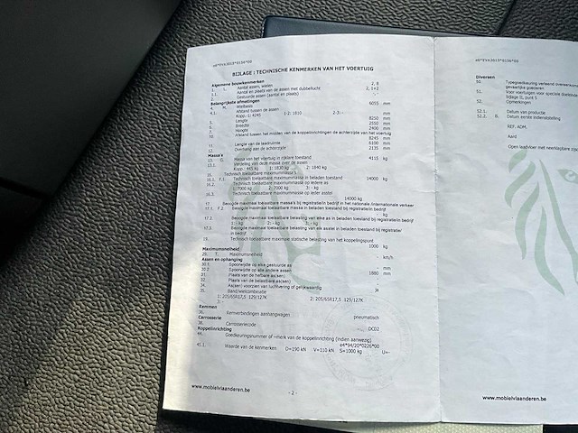 2015 man tgs kraanvrachtwagen met kraan hiab en aanhangwagen pacton - afbeelding 81 van  107