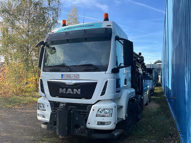 2015 man tgs kraanvrachtwagen met kraan hiab en aanhangwagen pacton - afbeelding 75 van  107
