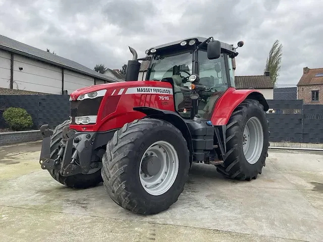 2015 massey ferguson 7616 vierwielaangedreven landbouwtractor - afbeelding 1 van  32