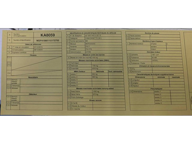 2015 mercedes-benz citan 108 cdi utility - afbeelding 9 van  17