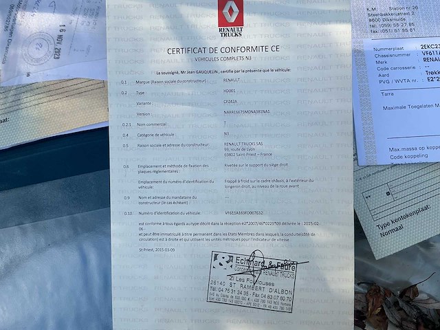 2015 renault t hb001 trekker en oplegger - afbeelding 57 van  64