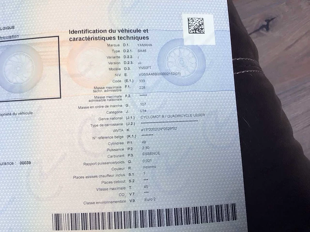 2015 yamaha yn50ft sa46 scooter - afbeelding 3 van  14