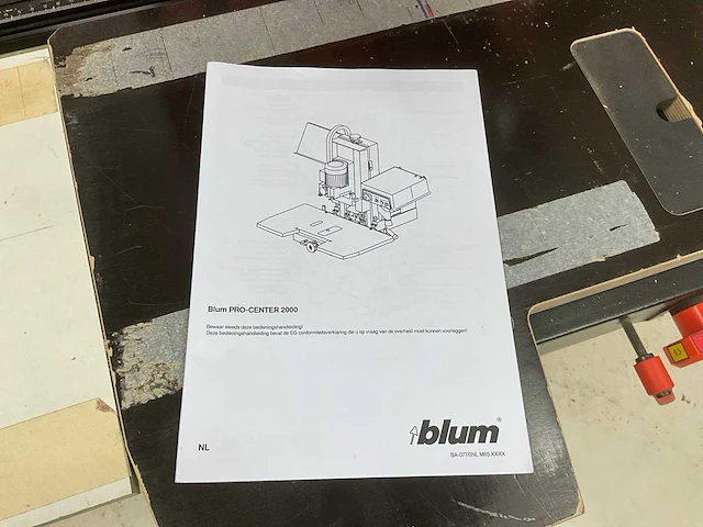 2016 blum pro-center 2000 persmachines met kast - afbeelding 9 van  23
