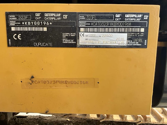 2016 caterpillar 323fl rupsgraafmachine - afbeelding 22 van  29