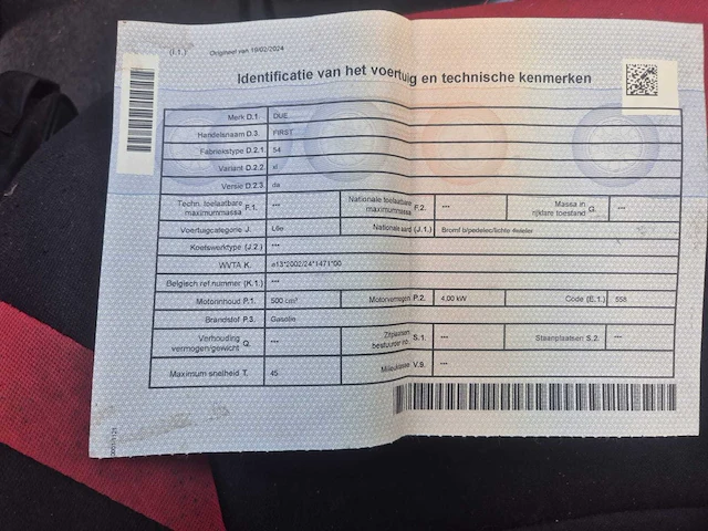 2016 due first 45km/h personenauto - afbeelding 11 van  12