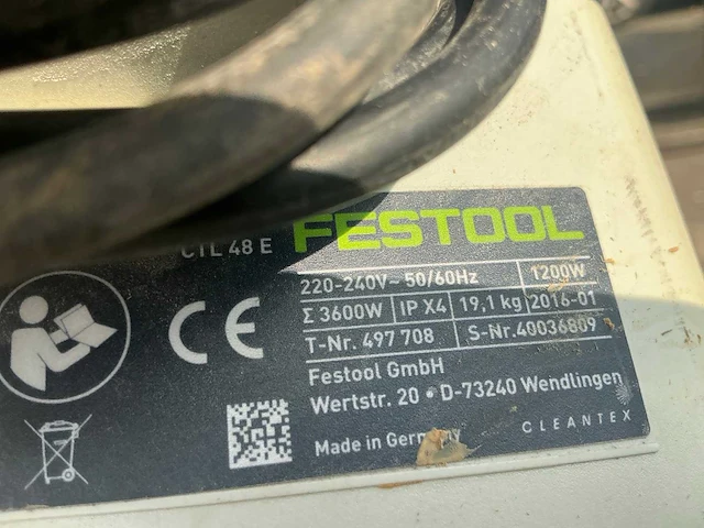 2016 festool ctl 48 e industriële stofzuiger - afbeelding 7 van  7