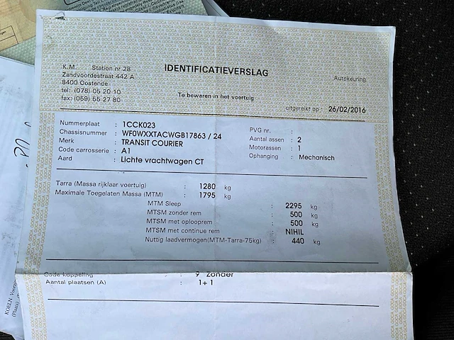 2016 ford transit connect lichte vrachtwagen - afbeelding 33 van  33