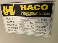 2016 haco erms36135 cnc kantbank - afbeelding 8 van  8