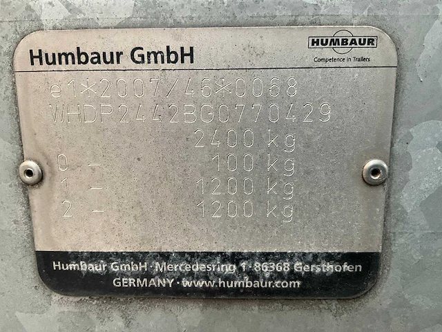 2016 humbaur balios veeaanhangwagen - afbeelding 11 van  20