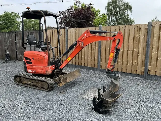 2016 kubota u17-3a mini graafmachine - afbeelding 12 van  25