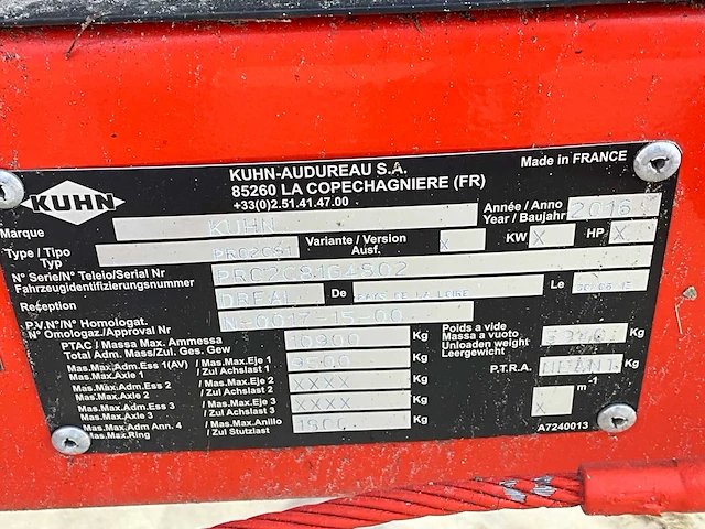 2016 kuhn pro2c81 voermengwagen - afbeelding 14 van  25