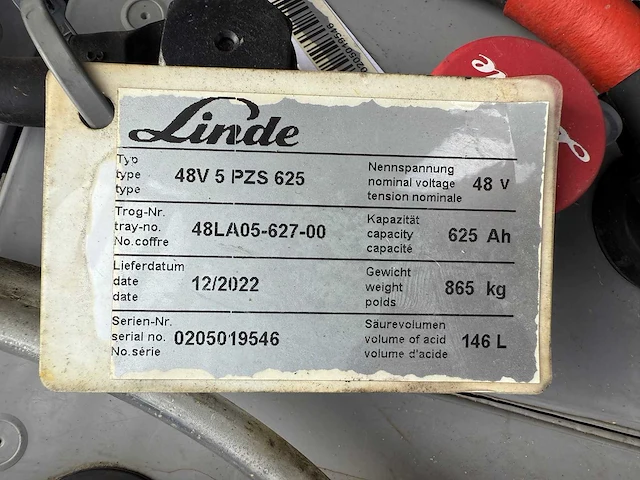 2016 linde e16-02 vorkheftruck - afbeelding 13 van  15