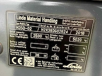 2016 linde h35d vorkheftruck - afbeelding 52 van  56