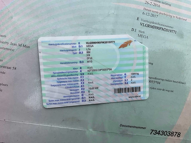 2016 mega rm10 elektrische wagen - afbeelding 19 van  27