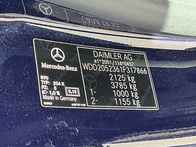2016 mercedes-benz c 180 d break personenauto - afbeelding 34 van  41