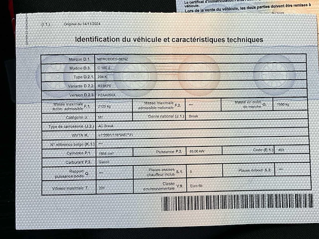 2016 mercedes-benz c 180 d break personenauto - afbeelding 41 van  41