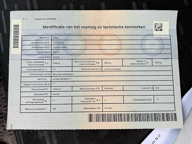 2016 opel combo van lichte vrachtwagen - afbeelding 19 van  29