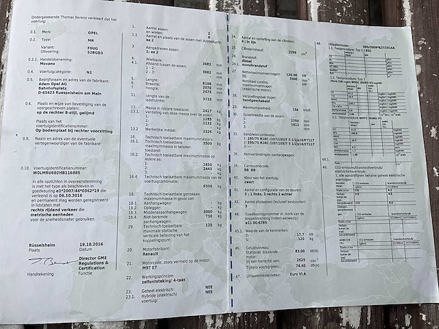 2016 opel movano camionette - afbeelding 38 van  45