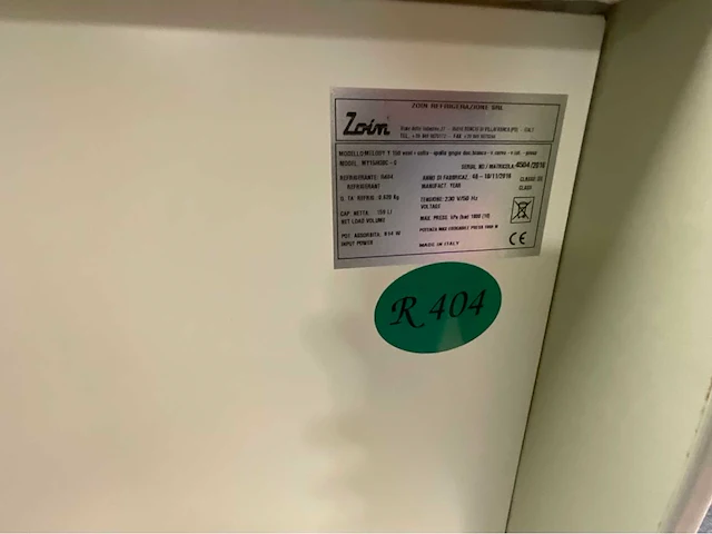 2016 zoin mythos 150 hc gekoeld aanrechtdisplay - afbeelding 2 van  10