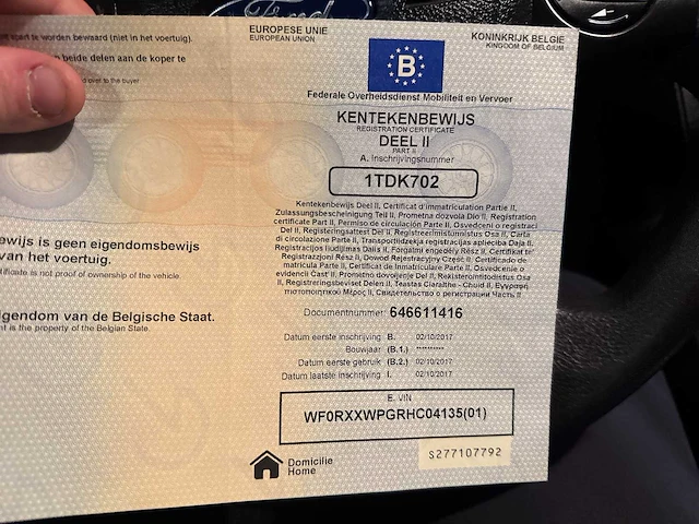 2017 - ford transit connect - personenauto - afbeelding 27 van  34