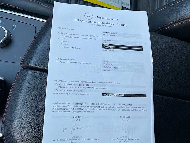 2017 - mercedes-benz amg gle 43 - personenauto - afbeelding 22 van  31