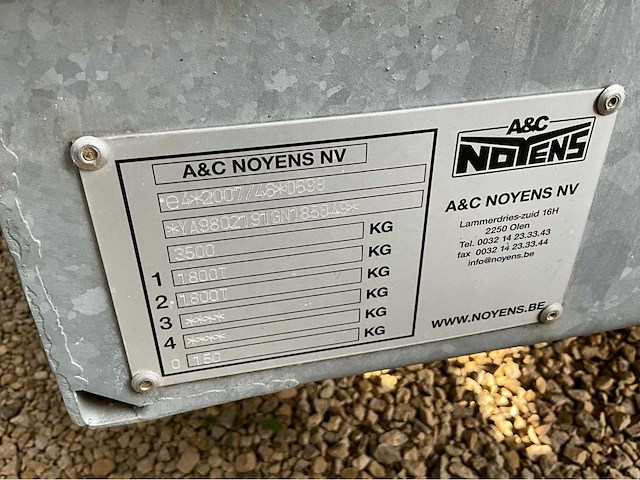 2017 a&c noyens ma 24 2000–3500 paardentrailer - afbeelding 9 van  27