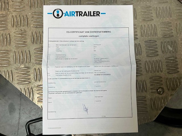 2017 airtrailer bae1 aanhangwagen - afbeelding 7 van  17