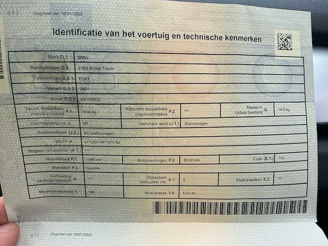 2017 bmw 216d - afbeelding 29 van  35