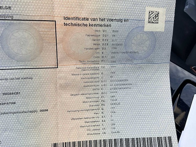 2017 bmw 518d wagen - afbeelding 13 van  45