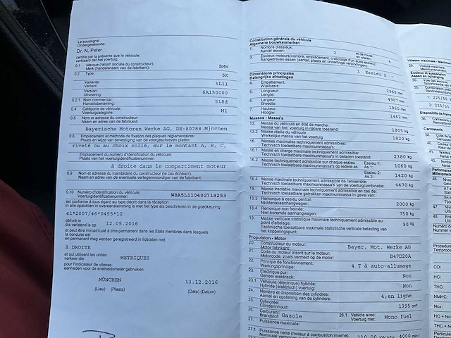 2017 bmw 518d wagen - afbeelding 16 van  45