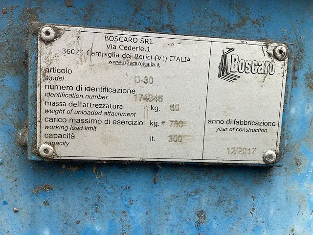 2017 boscaro c-30 betonkubel - afbeelding 4 van  4