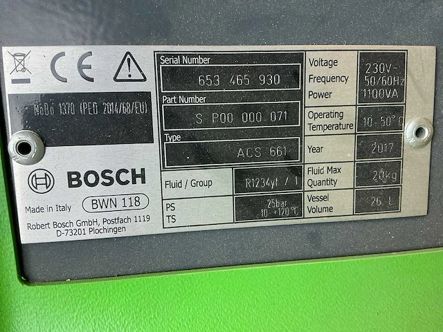 2017 bosch acs 661 airco test- en vulapparaat - afbeelding 2 van  12