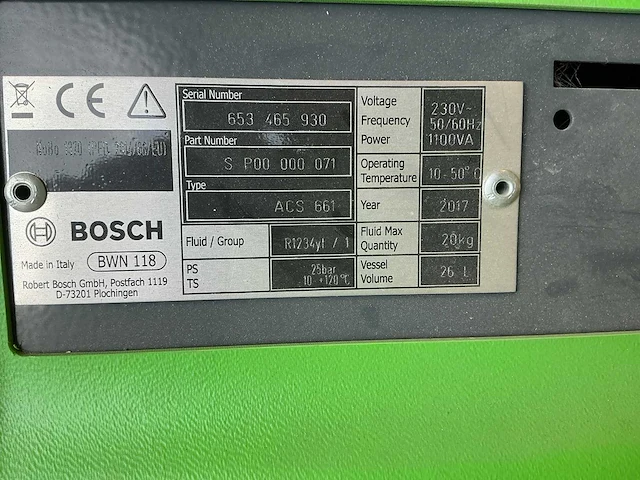 2017 bosch acs 661 airco test- en vulapparaat - afbeelding 12 van  12