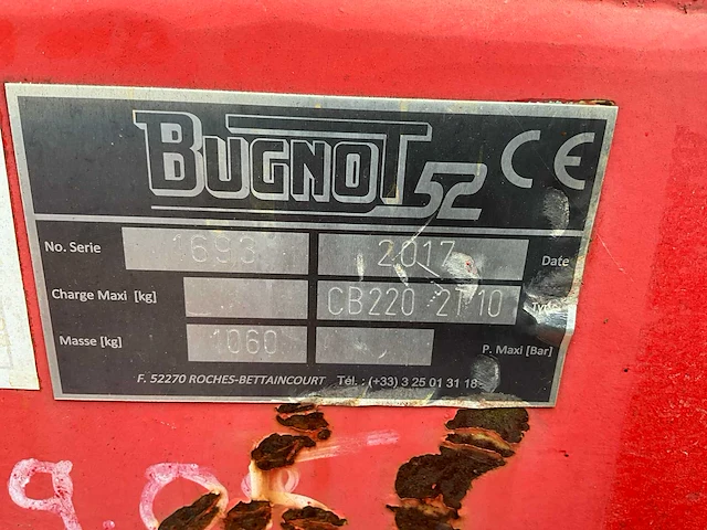2017 bugnon cb220 2110 houthakselaar met driepuntophanging - afbeelding 2 van  10