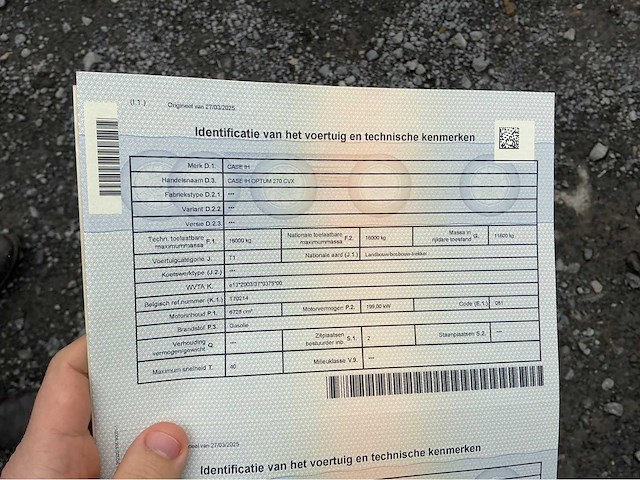 2017 case ih optum 270 cvt 4wd landbouwtractor - afbeelding 9 van  60