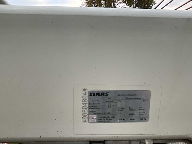 2017 claas linker 2900 grasoogstmachine - afbeelding 7 van  23