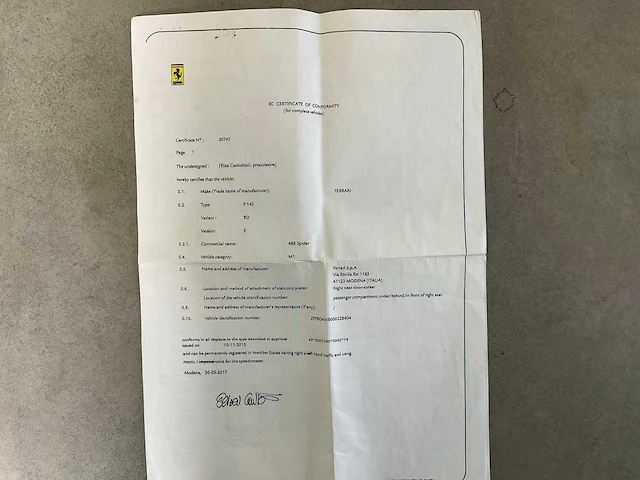 2017 ferrari 488 spider sportwagen - afbeelding 60 van  65