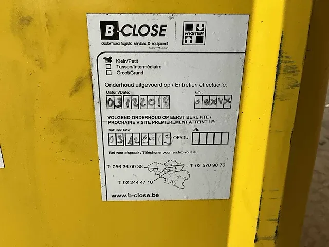 2017 hyster pc14 a260 elektrische palletwagen - afbeelding 3 van  11