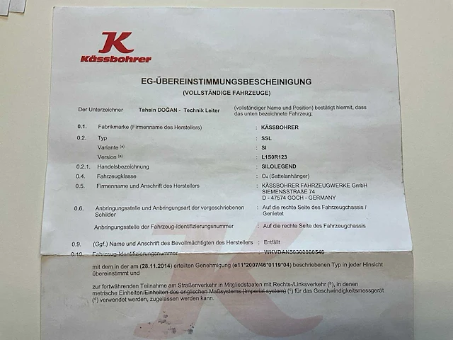 2017 kassbohrer bulkwagen silo legend si l1sor123 - afbeelding 24 van  35
