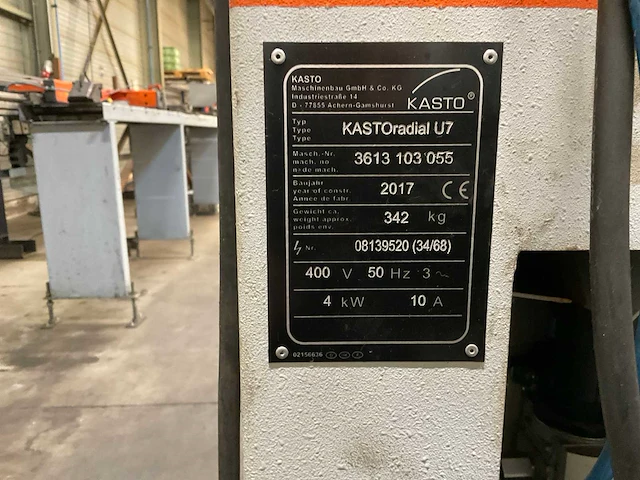 2017 kasto kastoradial u7 afkortcirkelzaagmachine - afbeelding 9 van  9