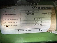 2017 krone zx 430 gl opraapwagen - afbeelding 7 van  15