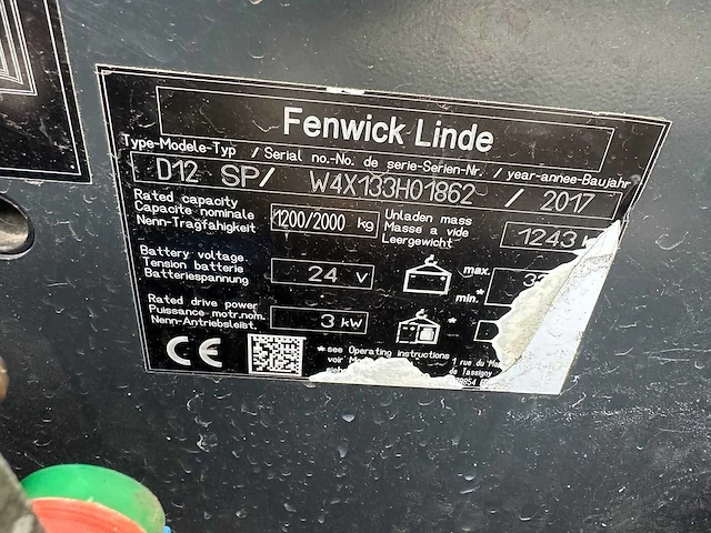 2017 linde d12sp stapelaar - afbeelding 12 van  12