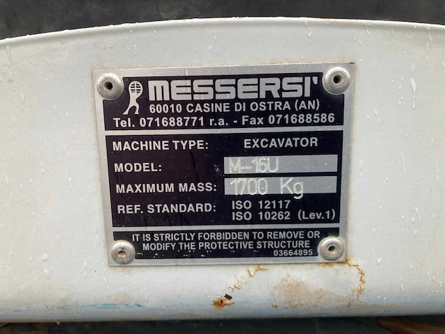 2017 messersi m-16u minigraafmachine - afbeelding 3 van  12