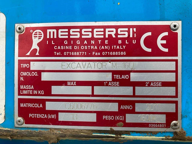 2017 messersi m-16u minigraafmachine - afbeelding 4 van  12