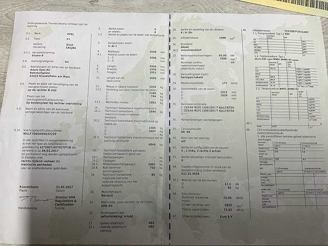 2017 opel vivaro biturbo - 6 pers - trekhaak - afbeelding 36 van  43