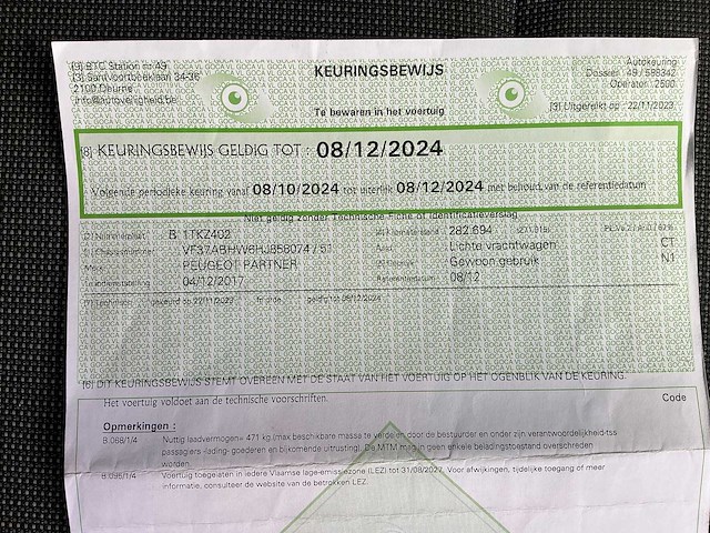 2017 peugeot partner lichte vracht - afbeelding 18 van  28
