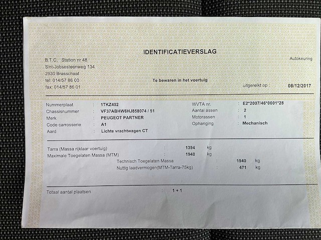 2017 peugeot partner lichte vracht - afbeelding 21 van  28