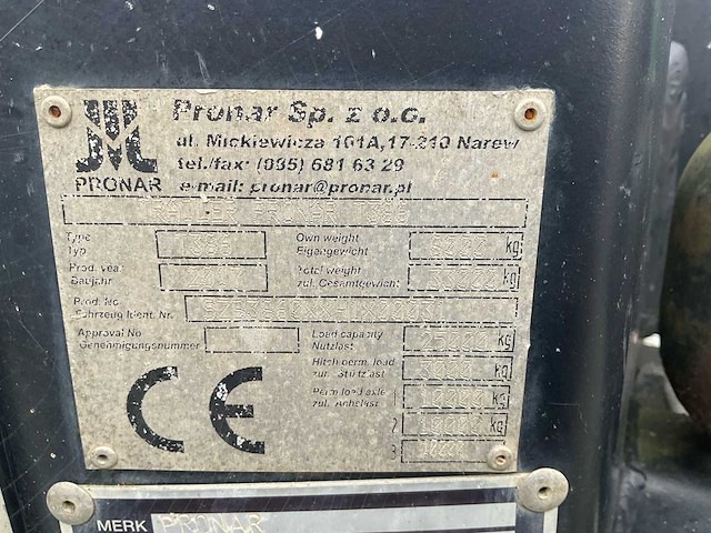 2017 pronar t386 - containerhaaksysteem - afbeelding 18 van  33