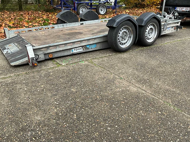 2017 tohaco w2 dubbelas machinetransporter met verstelbare luchtvering - afbeelding 4 van  32