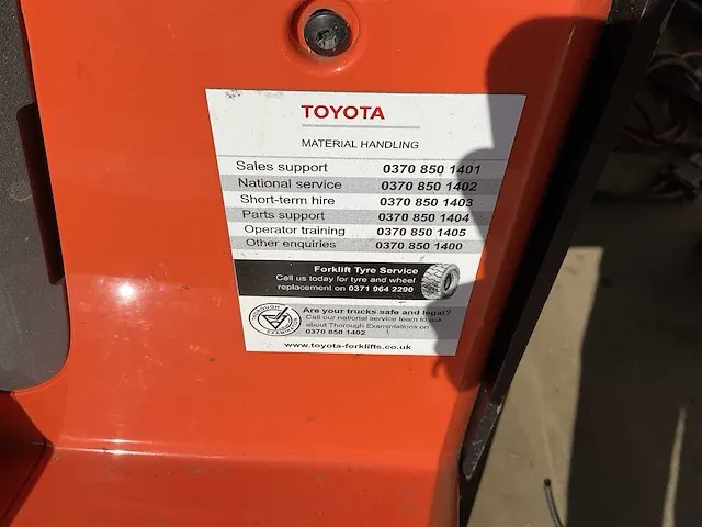 2017 toyota bt levio - afbeelding 7 van  9
